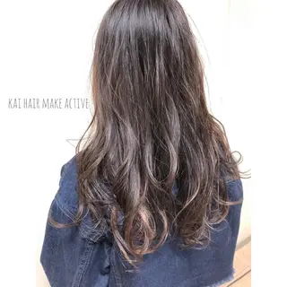 ロング カラー 坂東 秀幸のヘアスタイル