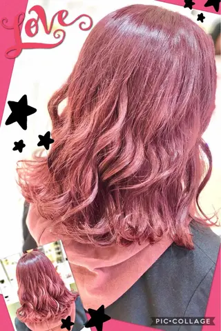 ミディアム カラー ヘアアレンジ 永島 桜のヘアスタイル