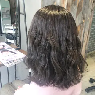 ミディアム カラー 髪質改善🌟透明感 🌟三塚有紀子のヘアスタイル