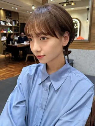 ショート 撮影カットモデル募集 前髪、顔周り/徳永のヘアスタイル