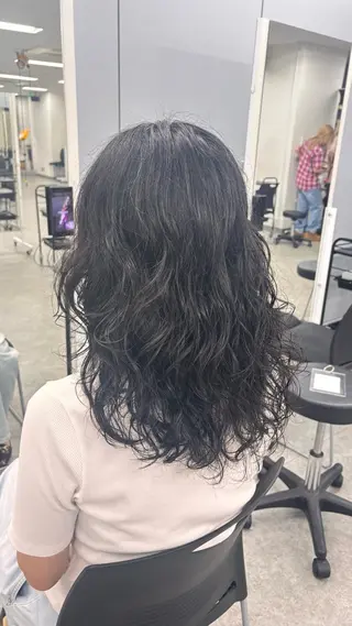 パーマ 🫧透明感暗髪 ヘアーひめな🫧のヘアスタイル
