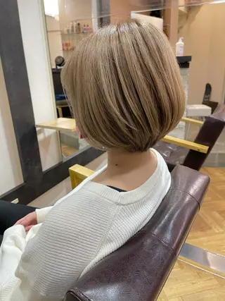 ショート カラー 髪質改善&艶カラー Zina💋池袋のヘアスタイル