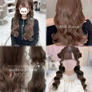 ロング カラー 🎀ちゃん りお🎀のヘアスタイル