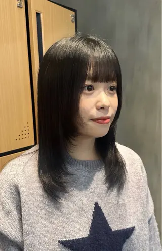 セミロング カラー 髪質改善/レイヤー/ 艶髪🎀ayaneのヘアスタイル