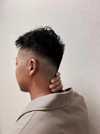 ショート パーマ メンズ HIROGINZA ヒロ銀座 青山所属・マツオ リュウホウ🐉のヘアスタイル