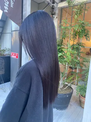 ロング カラー 鈴木 奈波のヘアスタイル