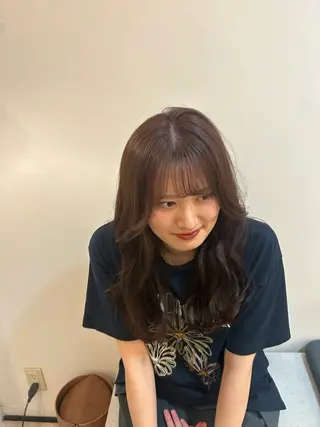 ロング カラー 透け感color 🫧ruko🌿銀座のヘアスタイル
