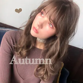 ミディアム カラー 韓国ヘア♡おくれ毛♡ ボブ♡sayakaのヘアスタイル