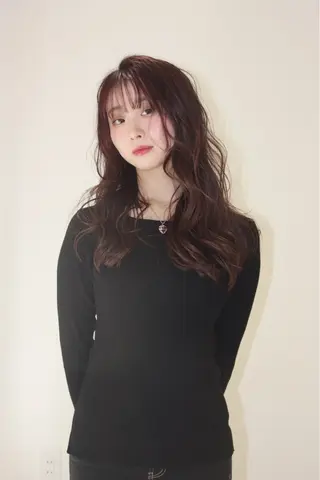 ロング カラー 蜂須賀🐝縮毛矯正 ストレートパーマのヘアスタイル