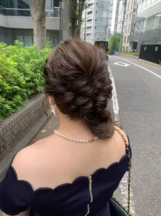 ヘアアレンジ 髪質改善/縮毛矯正 艶カラー/珠聡のヘアスタイル