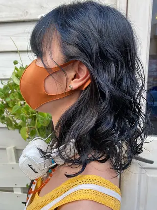 ロング カラー カワダ リュウセイのヘアスタイル