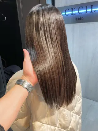 セミロング カラー 美髪プロデュース /岡崎勇人のヘアスタイル