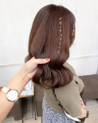 セミロング B3 SHARE SALON【ビースリーシェアサロン】所属・☀️透明感color KURO☀️のヘアスタイル