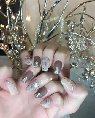 ミディアム ネイル 長さ出し専門 nynaのネイルデザイン