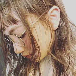 セミロング カラー パーマ オーダー 府中のヘアスタイル