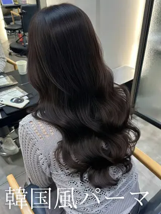 ロング 韓国風パーマ/ 韓国ヘア/大森千寛のヘアスタイル