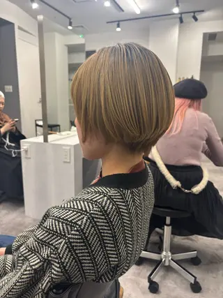 ショート カラー パーマ ヘアアレンジ レイヤー/メンズ🥑 マエダアズミ🥑のヘアスタイル