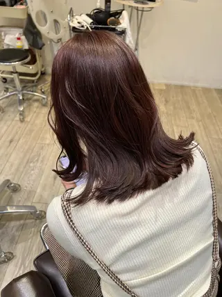 ミディアム カラー 桑原 希吏のヘアスタイル