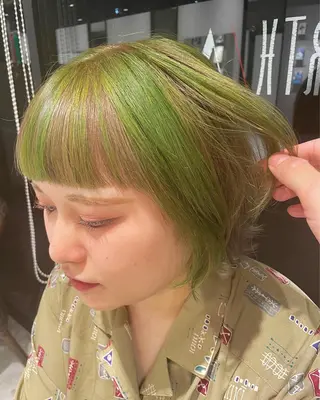 ミディアム カラー コイデ リュウセイのヘアスタイル