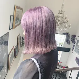 ミディアム カラー 袴田 伊代のヘアスタイル