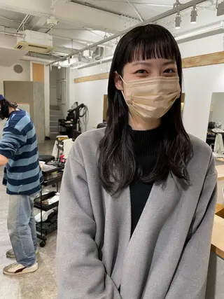 ロング カラー パーマ ヘアアレンジ メンズ キッズ ネイル マツエク・マツパ アイブロウ パーマ/透明感カラー /ボブ/吉田一生のヘアスタイル