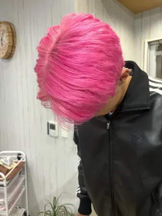 ショート カラー メンズ 渋谷デザインカラー 🎀ハイトーンのヘアスタイル