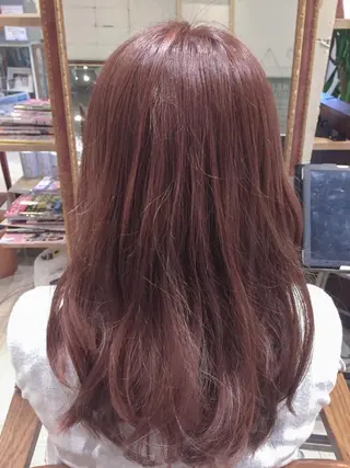 ロング カラー いしだ みさきのヘアスタイル