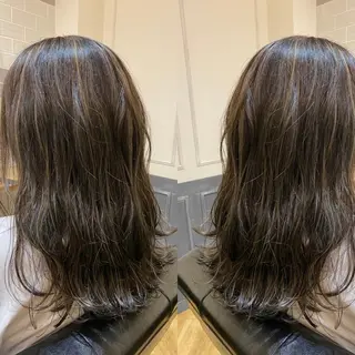 ミディアム カラー 韓国🇰🇷 ✂︎hair 内田愛のヘアスタイル