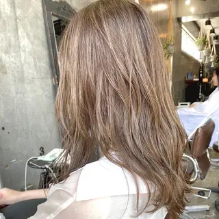 セミロング カラー ヘアアレンジ tane.所属・【ダメージレス施術】 【透明感】北村 拓也のヘアスタイル