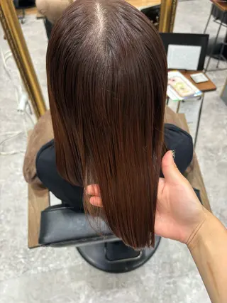 カラー 🍎ダメージレス暖色 カラー🍎あyaかのヘアスタイル