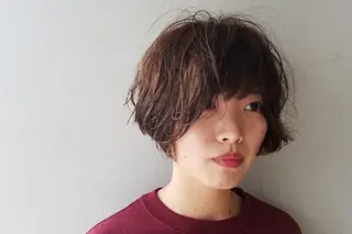 ショート パーマ SOURCE 高槻/ モデル募集中💎のヘアスタイル