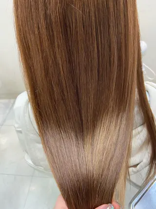 ロング カラー 菊地 美憂のヘアスタイル