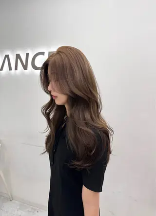 ロング 🤍韓国暗髪 レイヤー🤍きょうのヘアスタイル