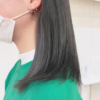 セミロング カラー お悩み解決✨ ASAMIのヘアスタイル