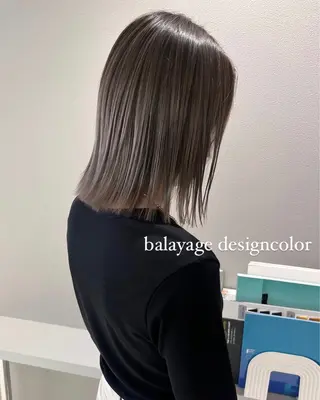 ミディアム カラー KANA🎀韓国 🇰🇷ハイライトのヘアスタイル