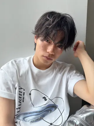 ショート メンズ December/jingumae所属・メンズパーマ 特化うえちりくのヘアスタイル