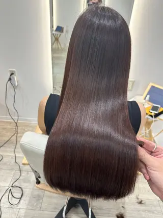 ロング 山崎結菜 🫧透明感カラーのヘアスタイル