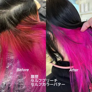 カラー daiki 原宿のヘアスタイル