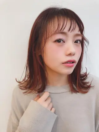 ミディアム カラー むらまつ えりこのヘアスタイル