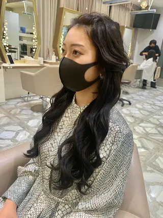 ロング カラー パーマ ヘアアレンジ メンズ キッズ ネイル マツエク・マツパ アイブロウ 《褒められる》 透明感カラー/小嶋のヘアスタイル