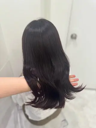 セミロング カラー 🎀愛されgirly ヘア🫧Ayakaのヘアスタイル