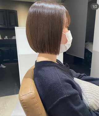 ミディアム カラー クロスパーマ🥇韓国 ヘア🇰🇷濵田航希のヘアスタイル