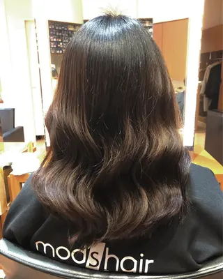 セミロング モッズ・ヘア 金沢店所属・柴田 綺音のヘアスタイル