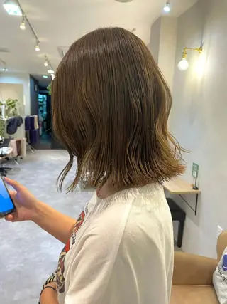 ミディアム カラー salowin梅田茶屋町north所属・くがれいじ 梅田/ショート/ボブのヘアスタイル