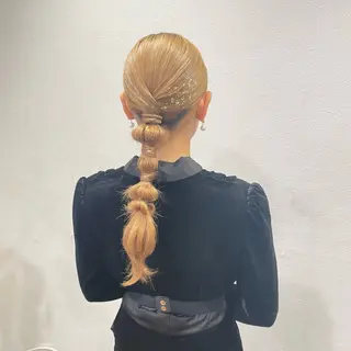 ヘアアレンジ アレンジ🎀ツヤ髪✨ 北野亜優実🌱のヘアスタイル