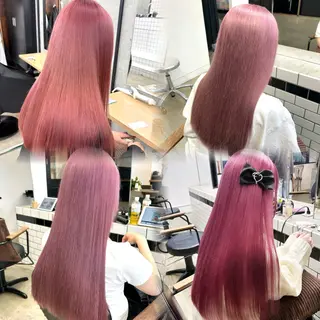 ロング カラー ヘアアレンジ 🎀暖色カラー🎀 ♡yurika♡のヘアスタイル
