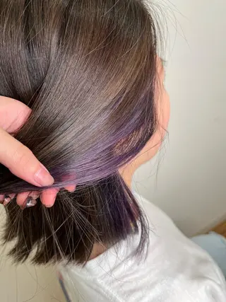 ミディアム カラー くろだ まみのヘアスタイル