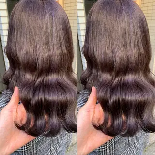 セミロング カラー 髪質改善特化 ミサワコウキのヘアスタイル