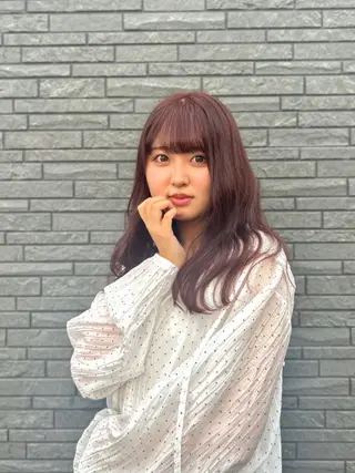 セミロング 水元 聖流のヘアスタイル