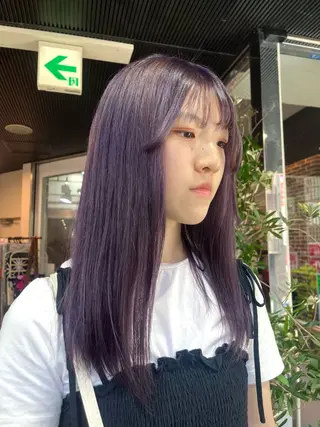 ロング カラー 酸性ストレート 🤍🎀honokaのヘアスタイル